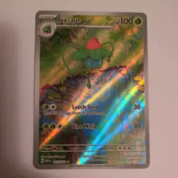 Pokemon TCG Ivysaur 167/165 SV Scarlet & Violet 151 Illustration Rare Holo EN - Image 1