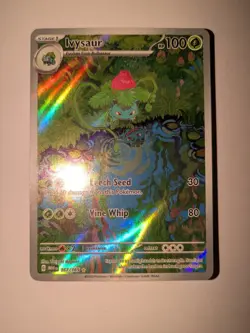 Pokemon TCG Ivysaur 167/165 SV Scarlet & Violet 151 Illustration Rare Holo EN - Image 3