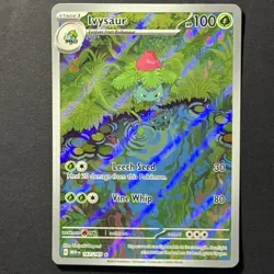 Pokemon TCG Ivysaur Scarlet & Violet-151 167/165 Holo Illustration Rare - Image 1