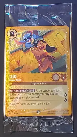 Lilo - Escape Artist - 25 Disney Lorcana Promo Card - Glitter Holo - Image 1