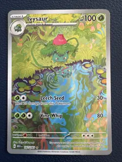 Pokemon TCG Ivysaur Scarlet Violet-151 167/165 Holo Illustration Rare - Image 1
