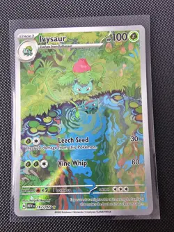 Pokemon TCG Ivysaur Scarlet Violet-151 167/165 Holo Illustration Rare - Image 1