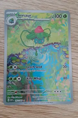 Pokemon TCG Ivysaur Scarlet & Violet-151 167/165 Holo Illustration Rare - Image 1
