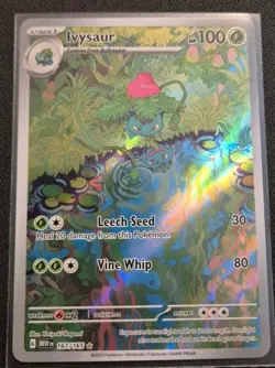 Pokemon TCG Ivysaur Scarlet Violet-151 167/165 Holo Illustration Rare Mint - Image 1