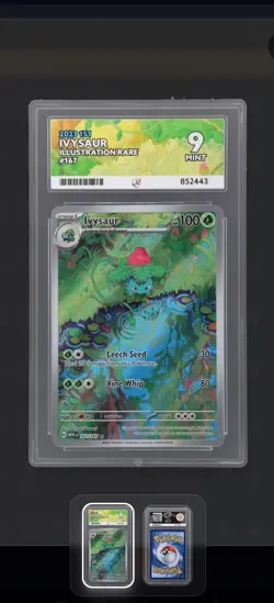 Pokemon TCG Ivysaur Scarlet Violet-151 167/165 Holo Illustration Rare - Image 1