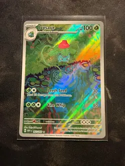 Pokemon TCG Ivysaur Scarlet & Violet-151 167/165 Holo Illustration Rare - Image 1