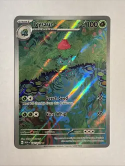 Pokemon TCG Ivysaur Scarlet Violet-151 167/165 Holo Illustration Rare Mint - Image 1