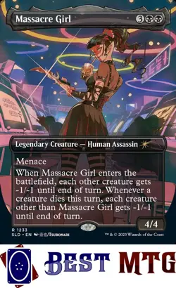 Magic The Gathering MTG Massacre Girl 1233 NM Secret Lair Drop - Image 1