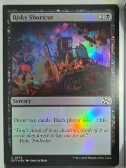 Risky Shortcut - C103 - Foil - MTG - Aetherdrift (DFT) - Image 1