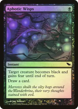 MTG FOIL Aphotic Wisps - Shadowmoor #55 - Image 1