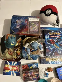 HUGE Pokemon Card Collection Lot Holos & Vintage-BINDERS / TINS / Figures + MORE - Image 4