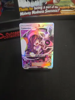 Lusamine 153/156 Full Art Ultra Rare Sun & Moon Ultra Prism Pokemon Card NM - Image 1