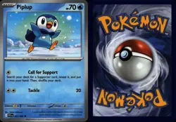 PIPLUP 027/094 Pokemon Card Phantasmal Flames Near Mint - Image 3