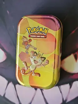 Sealed Pokemon Scarlet & Violet—151 Mini Tin Meowth Hitmonchan TCG 2023 - Image 1