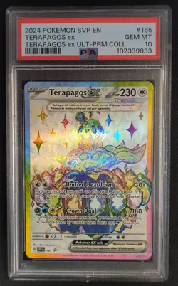 PSA 10 Terapagos ex SVP165 Ultra Premium Collection Promo Pokemon Graded Card - Image 1