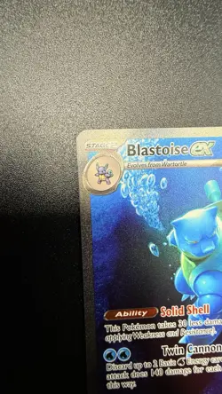 Pokemon TCG Blastoise ex 200/165 Scarlet Violet 151 Special Illustration Rare - Image 2