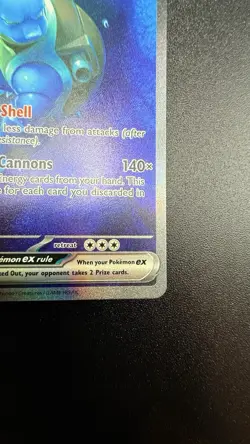 Pokemon TCG Blastoise ex 200/165 Scarlet Violet 151 Special Illustration Rare - Image 4