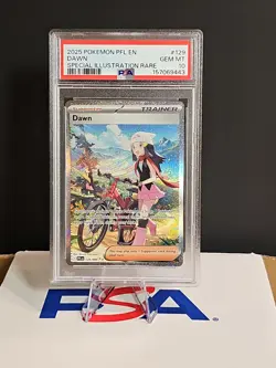 PSA 10 Dawn 129/094 Special Illustration Rare SIR Phantasmal Flames Pokemon 2025 - Image 3