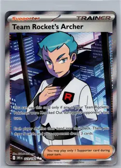 Team Rocket's Archer 223/182 Ultra Rare Destined Rivals Pokemon Near Mint - Image 1
