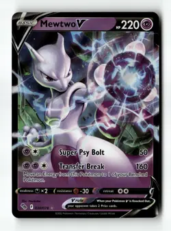 Mewtwo V 030/078 Holo V Rare Pokemon GO Near Mint - Image 1
