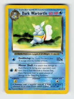 Dark Wartortle 39/110 - Pokemon - Legendary Collection - Uncommon - MP - Image 1