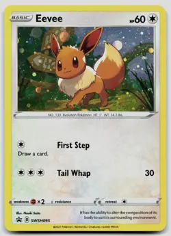 Eevee SWSH095 Sword & Shield Promo Pokemon NM - Image 1