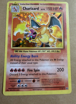 Charizard 11/108 Evolutions Holo Rare English Pokemon 2016 MP - Image 1