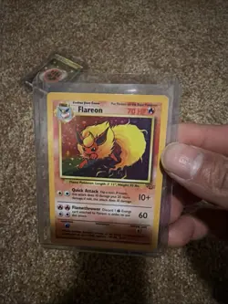 Pokemon TCG Flareon Jungle 3/64 Holo Unlimited Holo Rare - Image 1