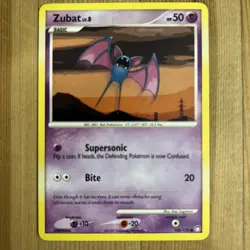 Zubat - 108/123 - Common LP, English Pokemon Mysterious Treasures - Image 1