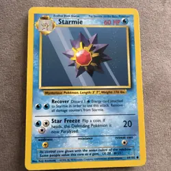Pokemon TCG Starmie 064/102 Base Set (Shadowless) 1st Edition NM - Image 1