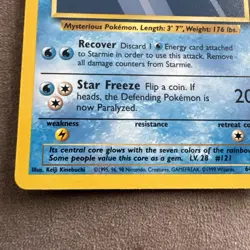 Pokemon TCG Starmie 064/102 Base Set (Shadowless) 1st Edition NM - Image 4