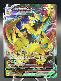 Pokemon Zeraora VMAX Holo Ultra Rare Crown Zenith 054/159 NM Full Art - Image 1