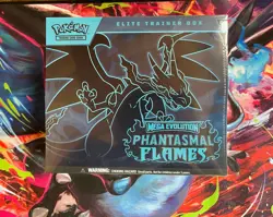 Pokemon TCG Mega Evolution Phantasmal Flames Elite Trainer Box ETB SEALED NEW! - Image 1