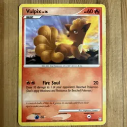 Vulpix - 107/123 - Common HP/DMG English Pokemon Mysterious Treasures - Image 1