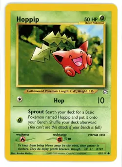Hoppip 61/111 Neo Genesis Pokemon Card - Image 1