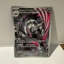 Pokemon TCG Galarian Obstagoon Secret Rare Full Art Holo 245/217 EN - Image 1