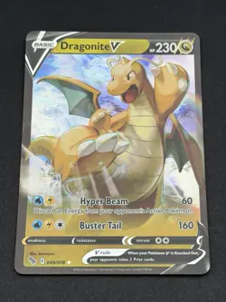 Dragonite V Ultra Rare Holo Pokemon GO 049/078 NM Fast Shipping - Image 1