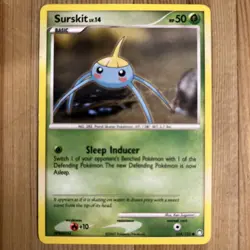 Surskit - 104/123 - Common LP, English Pokemon Mysterious Treasures - Image 1