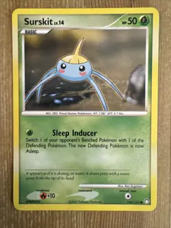 Surskit - 104/123 - Common MP, English Pokemon Mysterious Treasures - Image 1