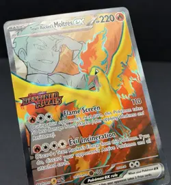Team Rocket's Moltres ex 208/182 - Destined Rivals STAMPED PROMO Pokemon TCG NM - Image 3