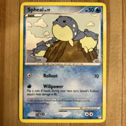 1x - Spheal - 102/123 - Common MP English Pokemon Mysterious Treasures - Image 1