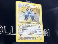 Magneton 9/130 Base Set 2 Unlimited Cosmo Holo Rare Vintage Pokemon TCG SWIRL - Image 4