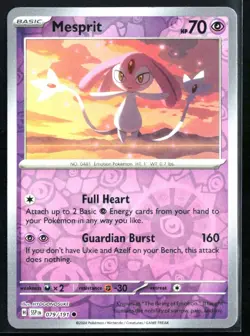 2024 Scarlet & Violet Series - Surging Sparks Mesprit #79 Reverse Holo Pokemon - Image 1