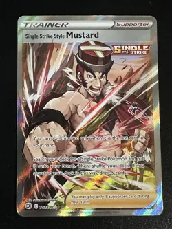 Single Strike Style Mustard TG28/TG30 Pokemon Brilliant Stars Full Art Holo NM - Image 1
