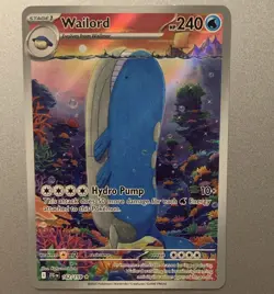 Pokemon Company Wailord 162/159 Sv09 Journey Together Illustration Rare Holo Eng - Image 1