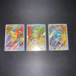 Pokemon First Partner Illustration Collection Series 2 JOHTO GEN 2 SET - Image 1