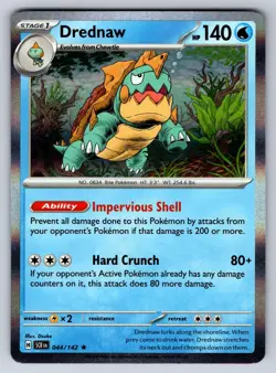 Drednaw 44/142 Rare Stellar Crown Pokemon Holo Near Mint - Image 1
