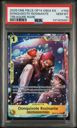 2026 - Donquixote Rosinante OP14 EB04 EN Treasure Rare PSA 10 - Image 1