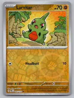 Larvitar 047/131 Common Prismatic Evolutions Pokemon Reverse Holo Near Mint - Image 1