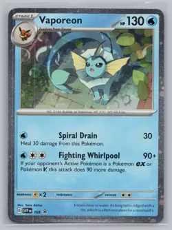 Vaporeon (Cosmos Holo) 168 Holo Promo Scarlet & Violet Promo Pokemon NM/M - Image 1